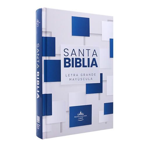[7899938428122] Biblia Reina Valera 1960 Mediana Letra Grande MAYUSCULA Tapa dura Azul [RVR.063cLGPJR-MAY] 