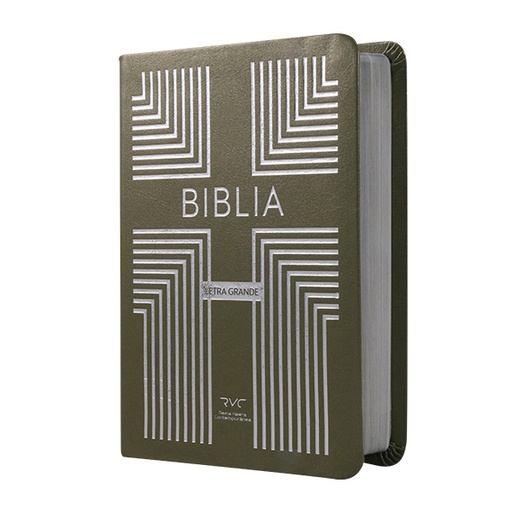 [9798886391107] Biblia Reina Valera Contemporánea Chica Letra Grande Imitación Piel Verde-Marrón [RVC.46cdLGPJR] 