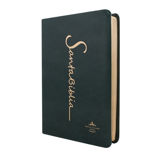 [9788941262176] Biblia Reina Valera 1960 Mediana Letra Grande Imitación Piel Verde Oscuro [ RVR065LG CV] 