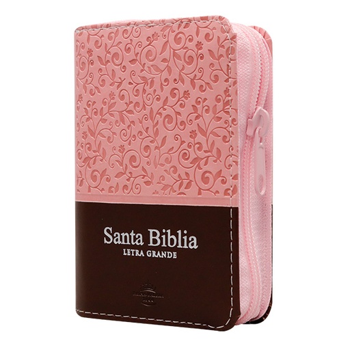 [7899938428672] Biblia Reina Valera 1960 Mini-Bolsillo Letra Chica Imitación Piel Rosa Marrón [RVR.16cPJRZTI] 