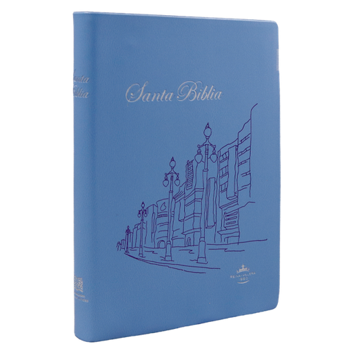 [9788941291978] Biblia Reina Valera 1960 Chica Letra Mediana Vinil Celeste [RVR042e] 