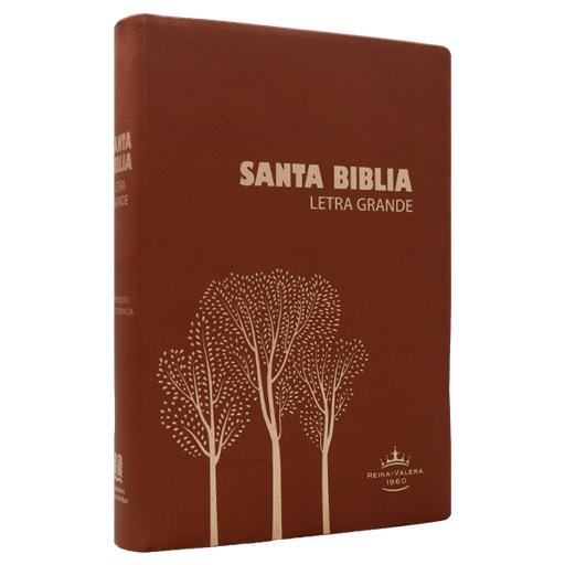 [9788941262466] Biblia Reina Valera 1960 Mediana Letra Grande Vinil Árboles Café [RVR062CLG PT] 