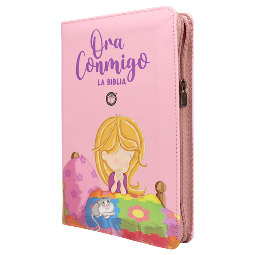 [9798886391077] Biblia Infantil Ora Conmigo Traducción Lenguaje Actual Mediana Letra Grande Imitación Piel Rosa [TLA.66LGPZPJR] 