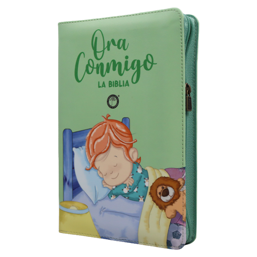 [9798886391084] Biblia Infantil Ora Conmigo Traducción Lenguaje Actual Mediana Letra Grande Imitación Piel Verde [TLA.66LGPZPJR] 