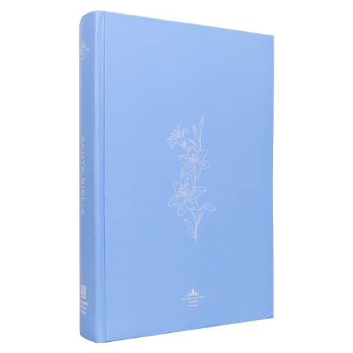 [7899938429433] Biblia Reina Valera 1960 Mediana Letra Grande Minimalista Tapa Dura Azul claro [RVR063cLGPJR] 