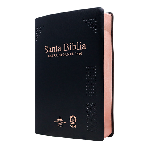 [7899938430958] Biblia Reina Valera 1960 Mediana Letra Gigante 14 pts Vinil Negro RVR062cLGiPJR