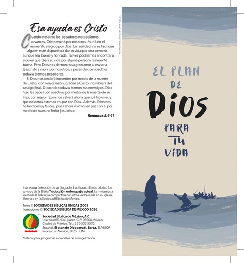 [7509687117307] Paquete de Folletos Plan de Dios Traducción al Lenguaje Actual - Barca (100 Piezas) 