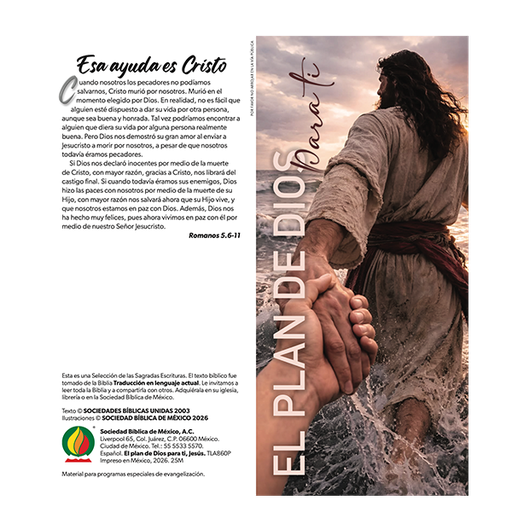[7509687117308] Paquete de Folletos Plan de Dios Traducción al Lenguaje Actual - Jesús (100 Piezas) 