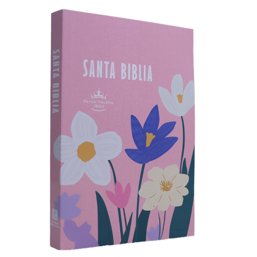 [9788941263487] Biblia Reina Valera 1960 Chica Letra Chica Rústica Flores Rosa RVR040e DF 