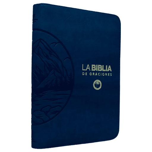 [9786287835085] Biblia Oraciones Traducción Lenguaje Actual Mediana Letra Grande Imitación Piel Azul Cierre PJR [TLA066ZLGPJR]  